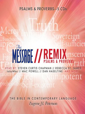 cover image of The Message Bible Remix Psalms & Proverbs